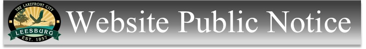 Website Public Notice header with logo